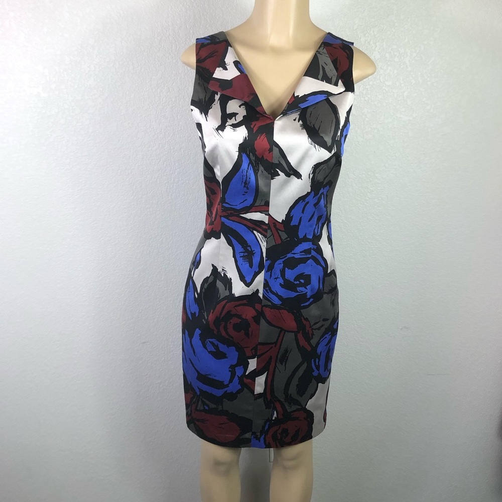 Trina Turk Bold Floral Print Dress